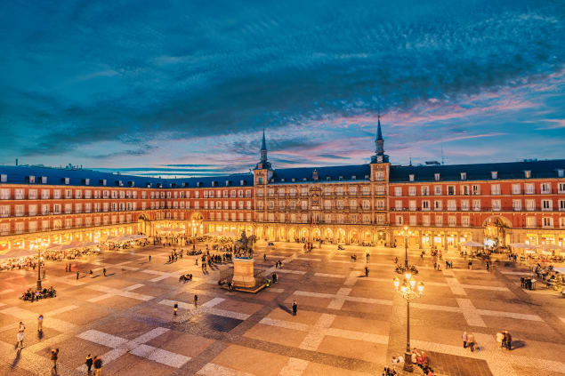 Panoramica di Plaza Mayor